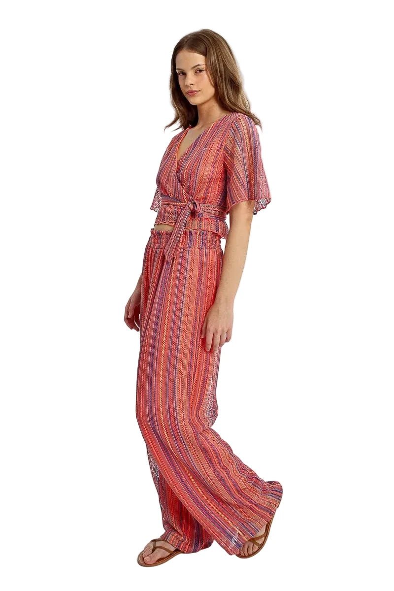 Molly Bracken Flowy Striped Pants - clever alice