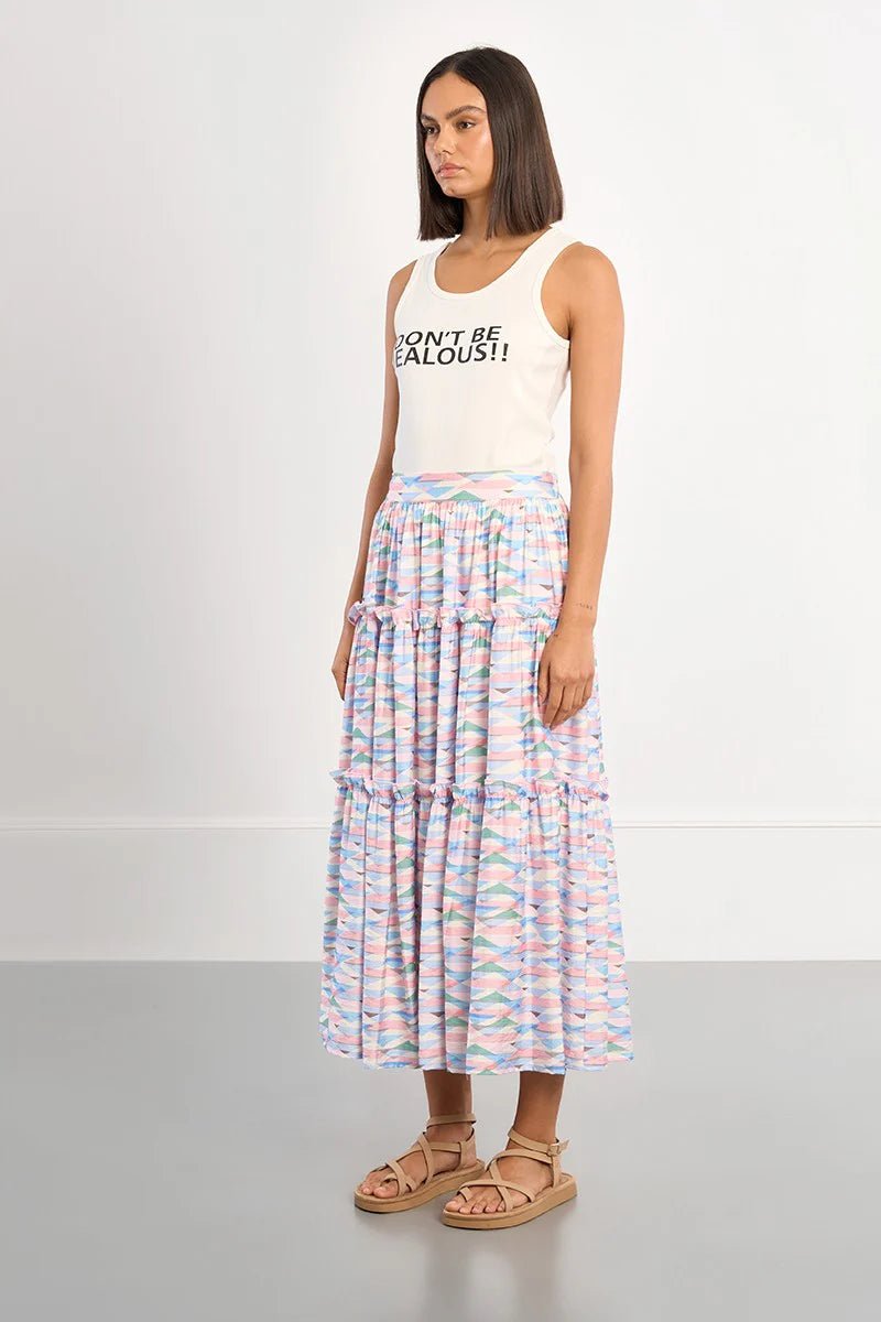 Molly Bracken Geometric maxi skirt - clever alice