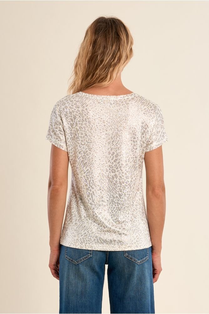 Molly Bracken Iridescent Cheetah Tee - clever alice