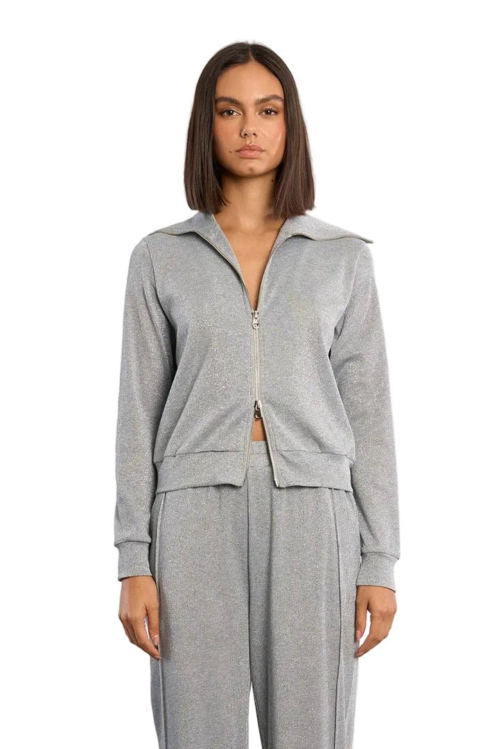 Molly Bracken Iridescent Double - Zip Jogger Jacket - clever alice