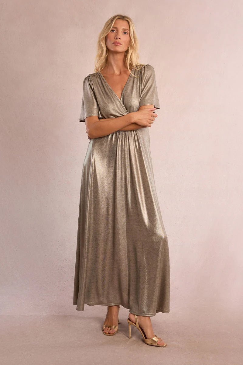 Molly Bracken Iridescent maxi dress - clever alice