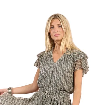 Molly Bracken Iridescent Printed Blouse - clever alice