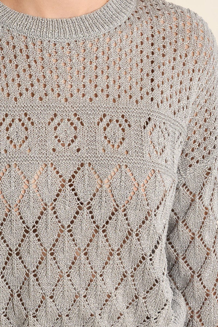 Molly Bracken Knitted Sheer Sweater - clever alice
