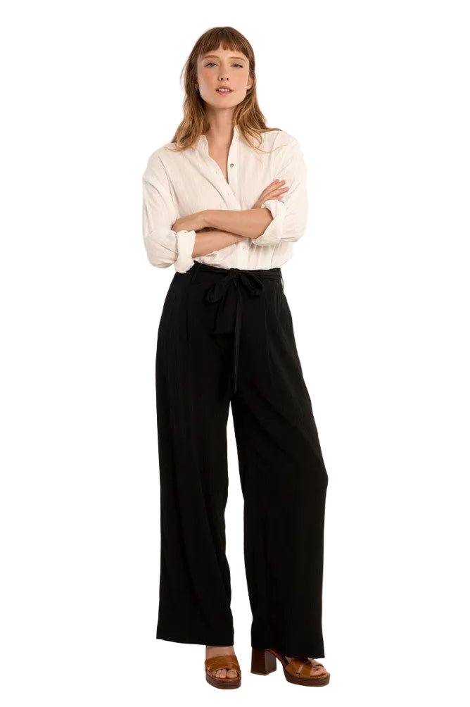 Molly Bracken Knotted High Waist Trousers - clever alice