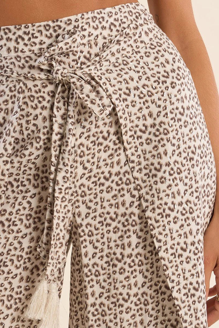 Molly Bracken Leopard Print Flowing Trousers - clever alice