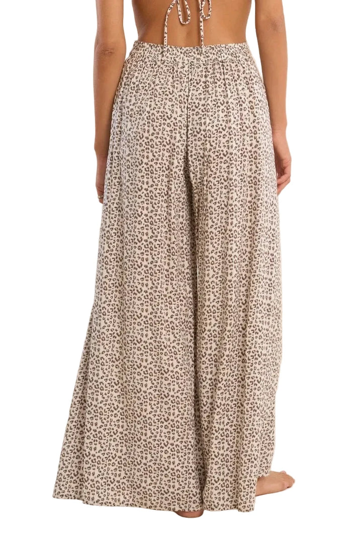 Molly Bracken Leopard Print Flowing Trousers - clever alice