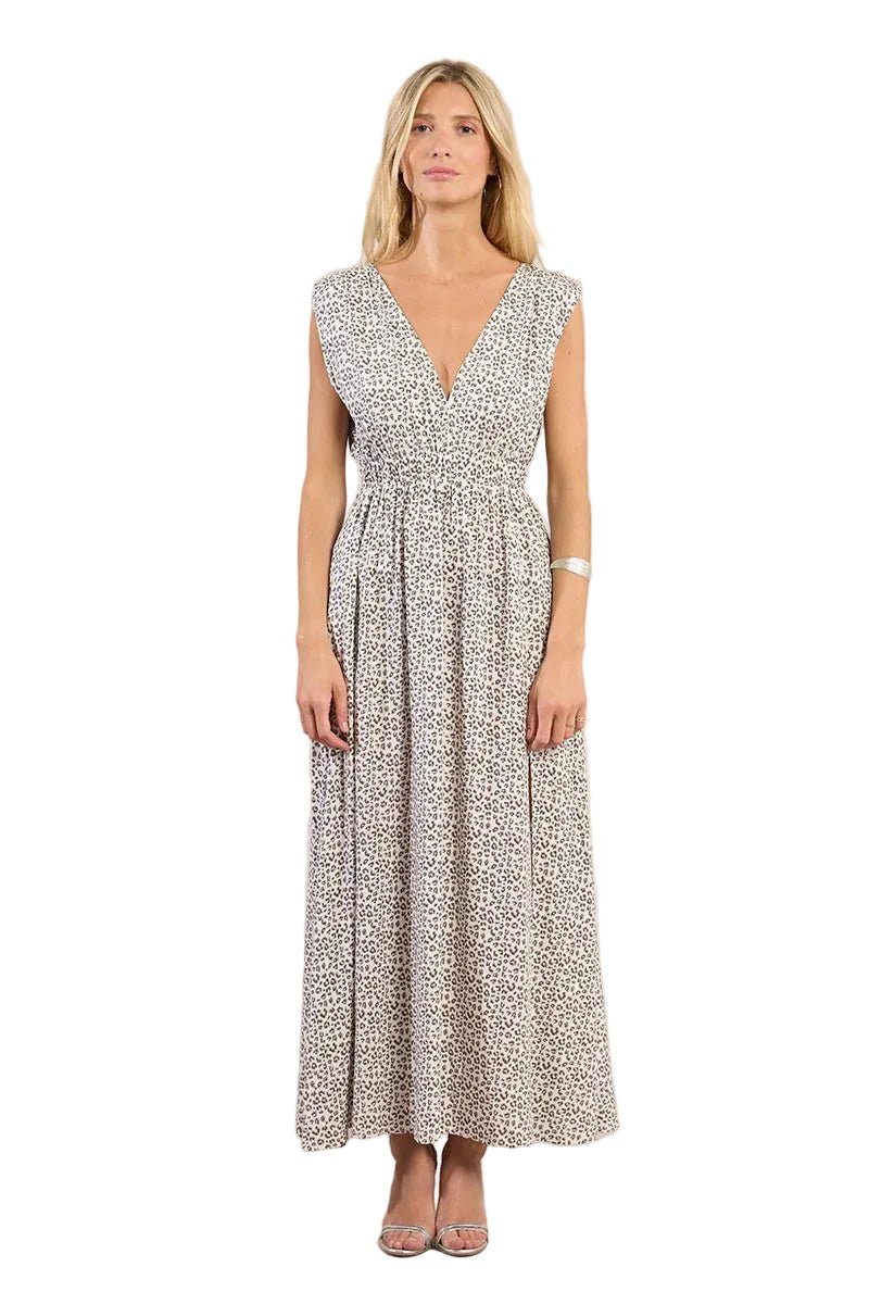 Molly Bracken Leopard Print Maxi Dress - clever alice