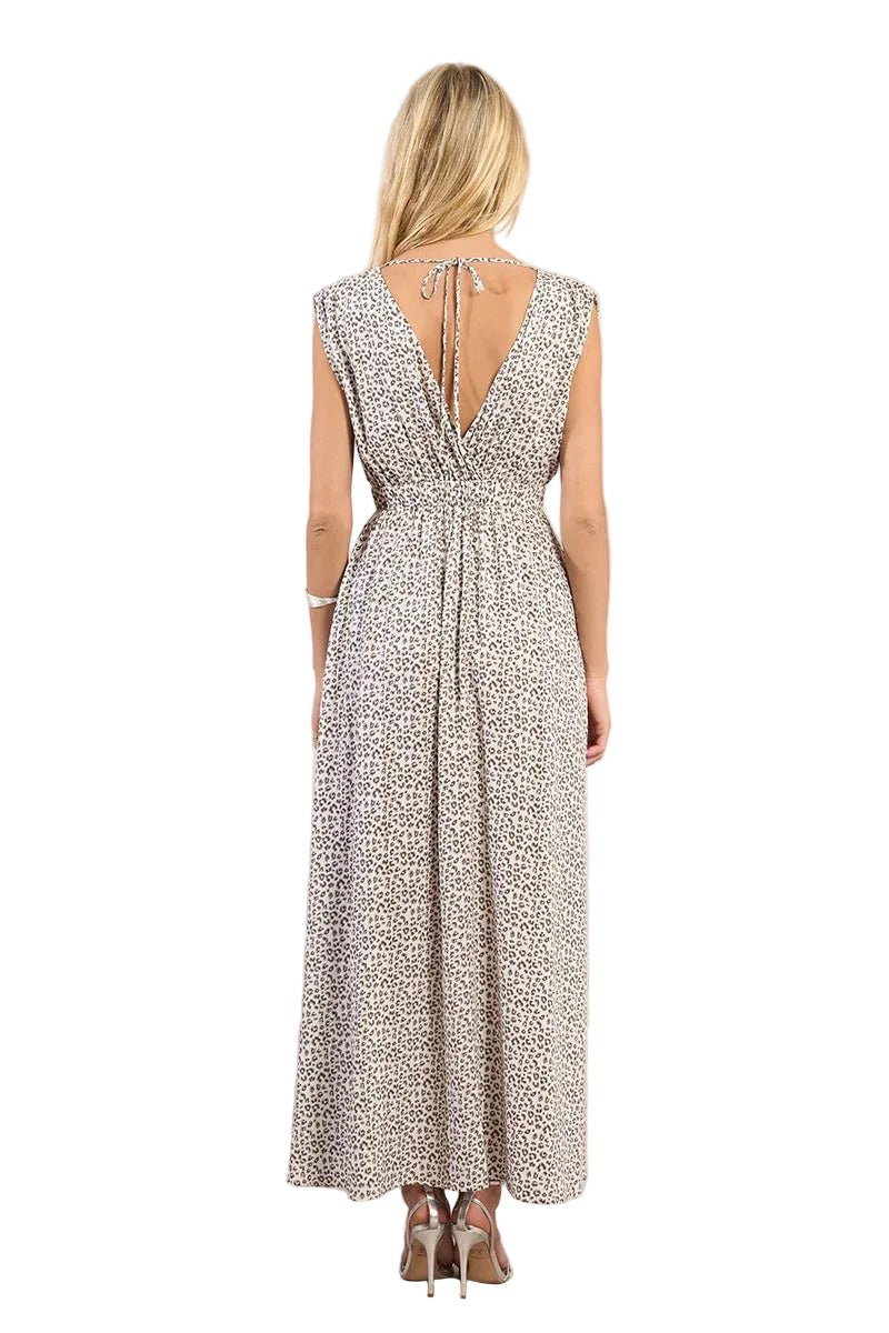 Molly Bracken Leopard Print Maxi Dress - clever alice