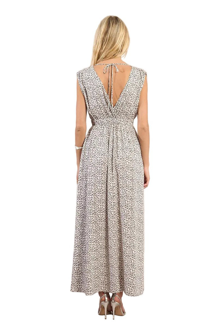 Molly Bracken Leopard Print Maxi Dress - clever alice