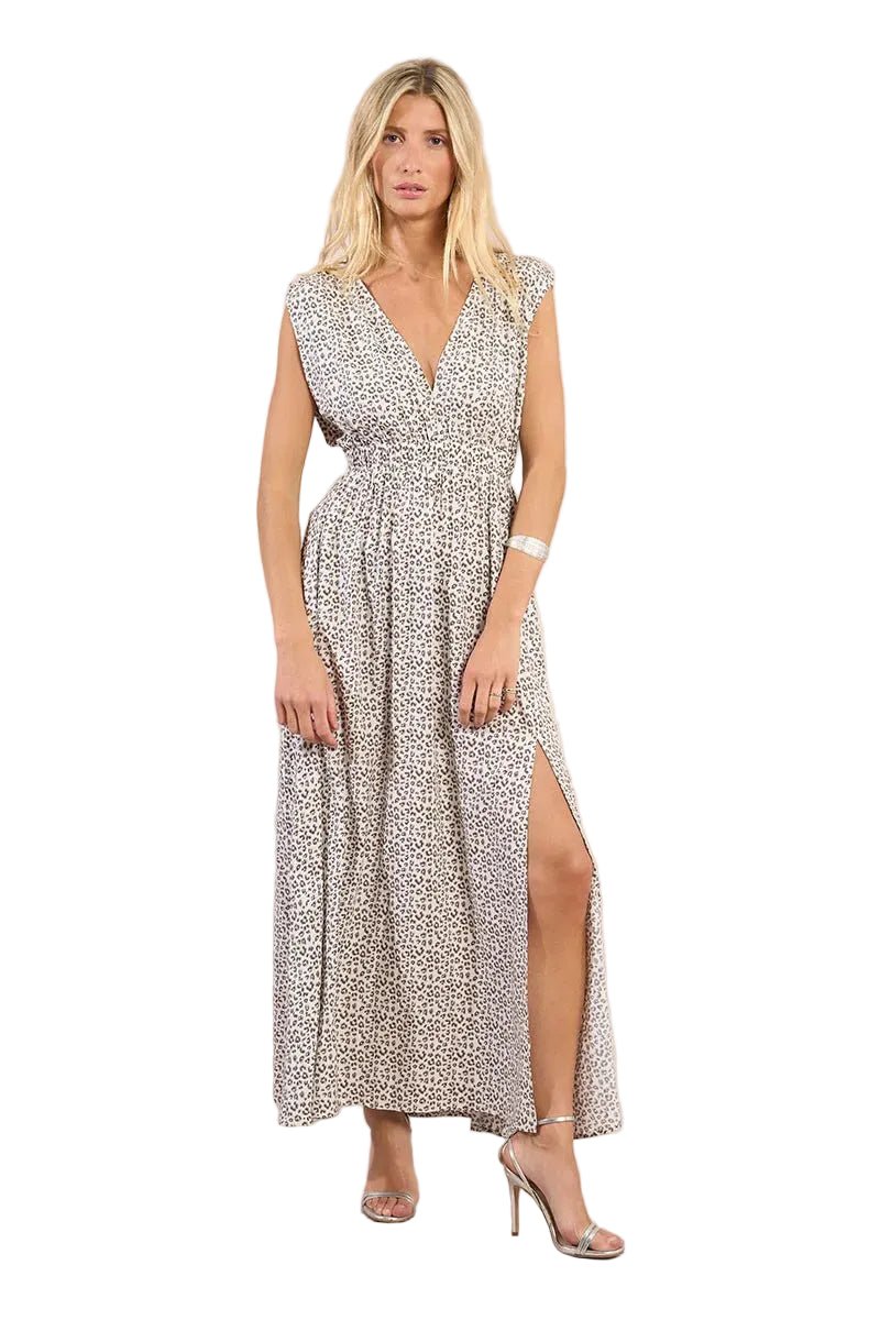 Molly Bracken Leopard Print Maxi Dress - clever alice