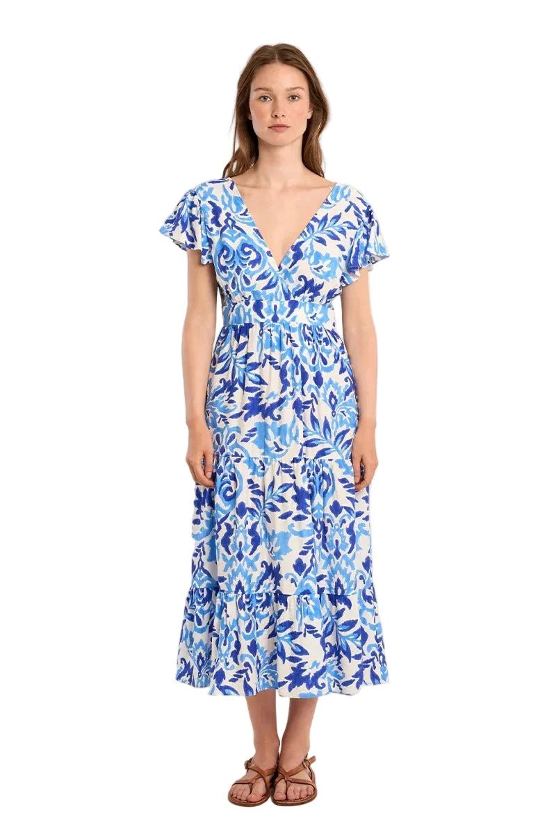 Molly Bracken long printed dress - clever alice