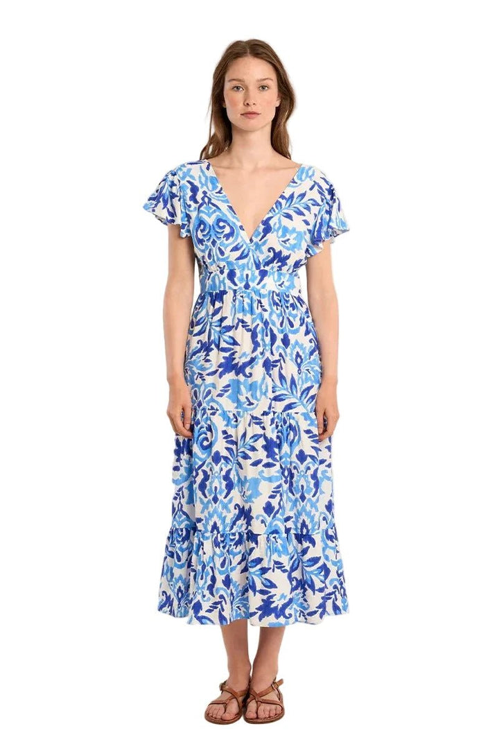 Molly Bracken long printed dress - clever alice