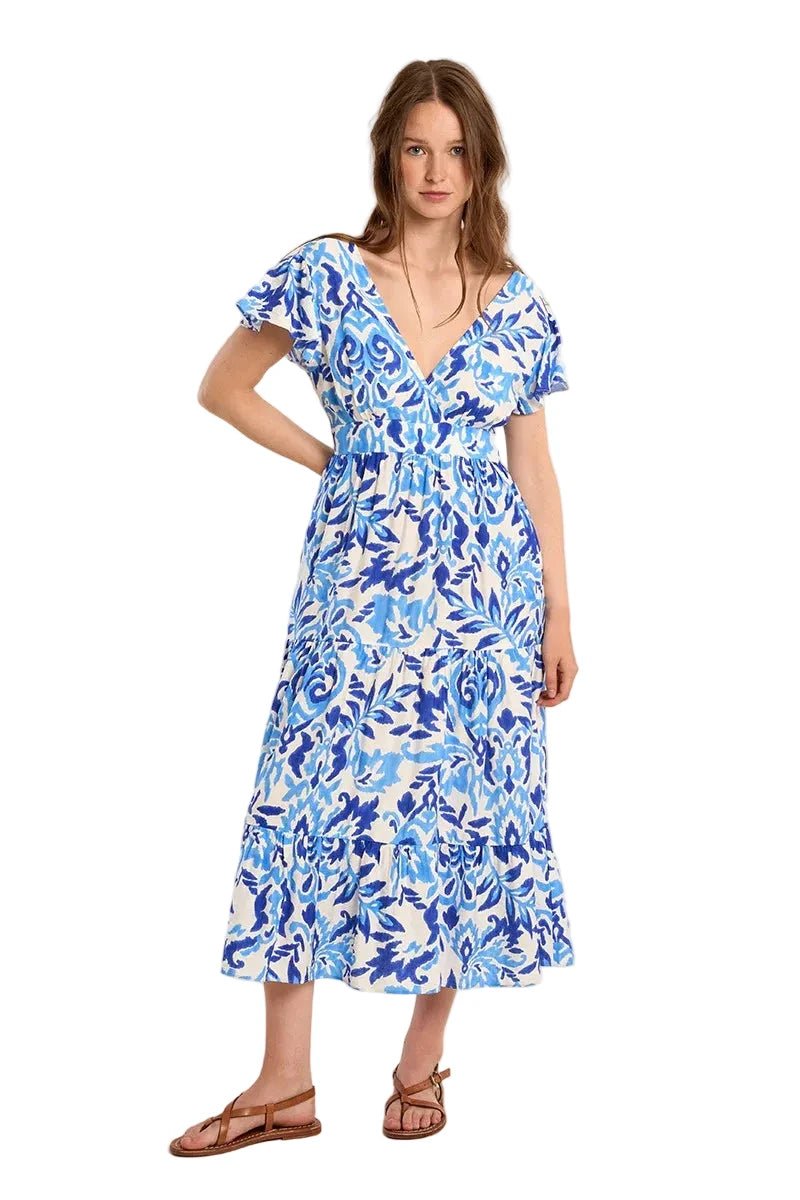 Molly Bracken long printed dress - clever alice