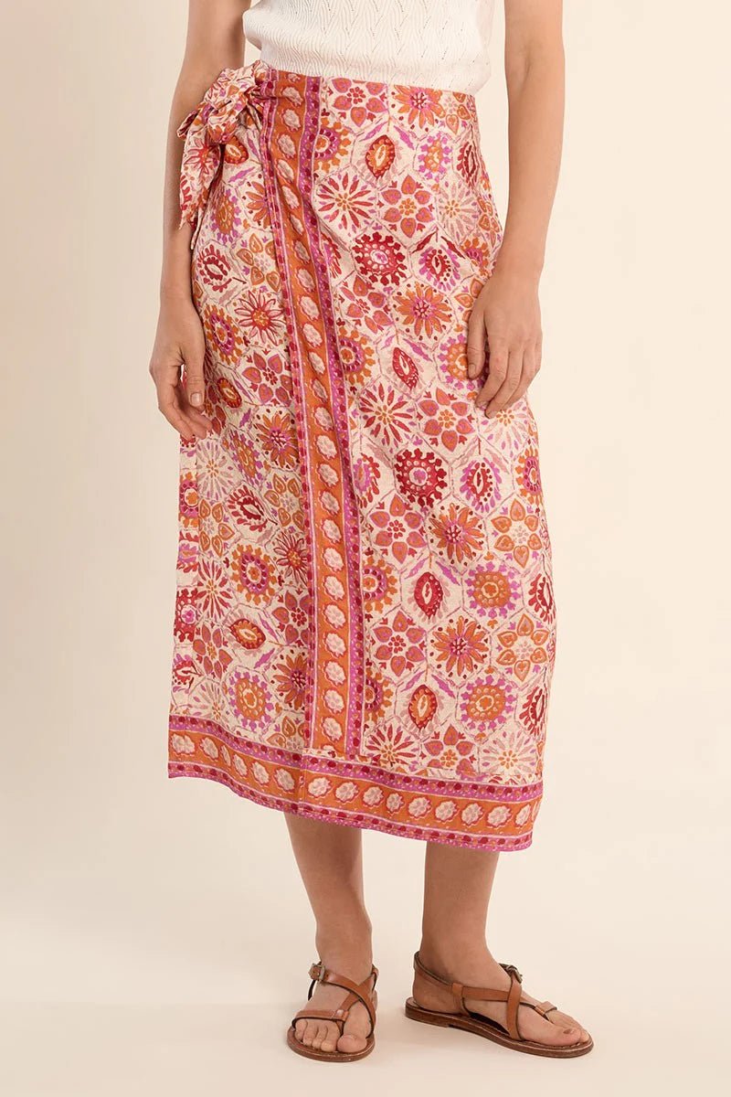 Molly Bracken Long printed wrap skirt - clever alice