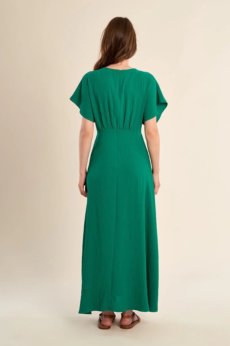 Molly Bracken Long V - Neck Dress - clever alice
