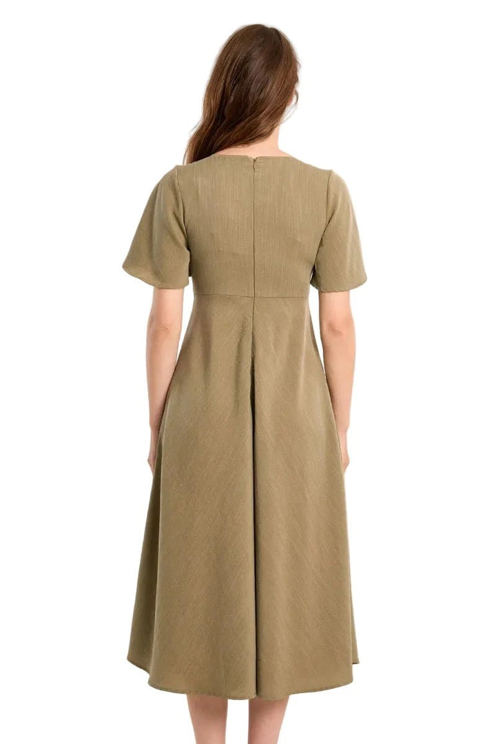 Molly Bracken Long V - Neck Dress - clever alice