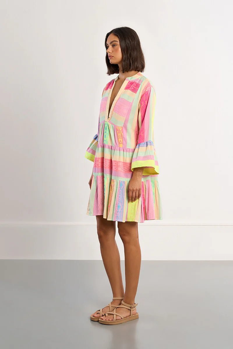 Molly Bracken Multicoloured cotton dress, Ibiza - clever alice