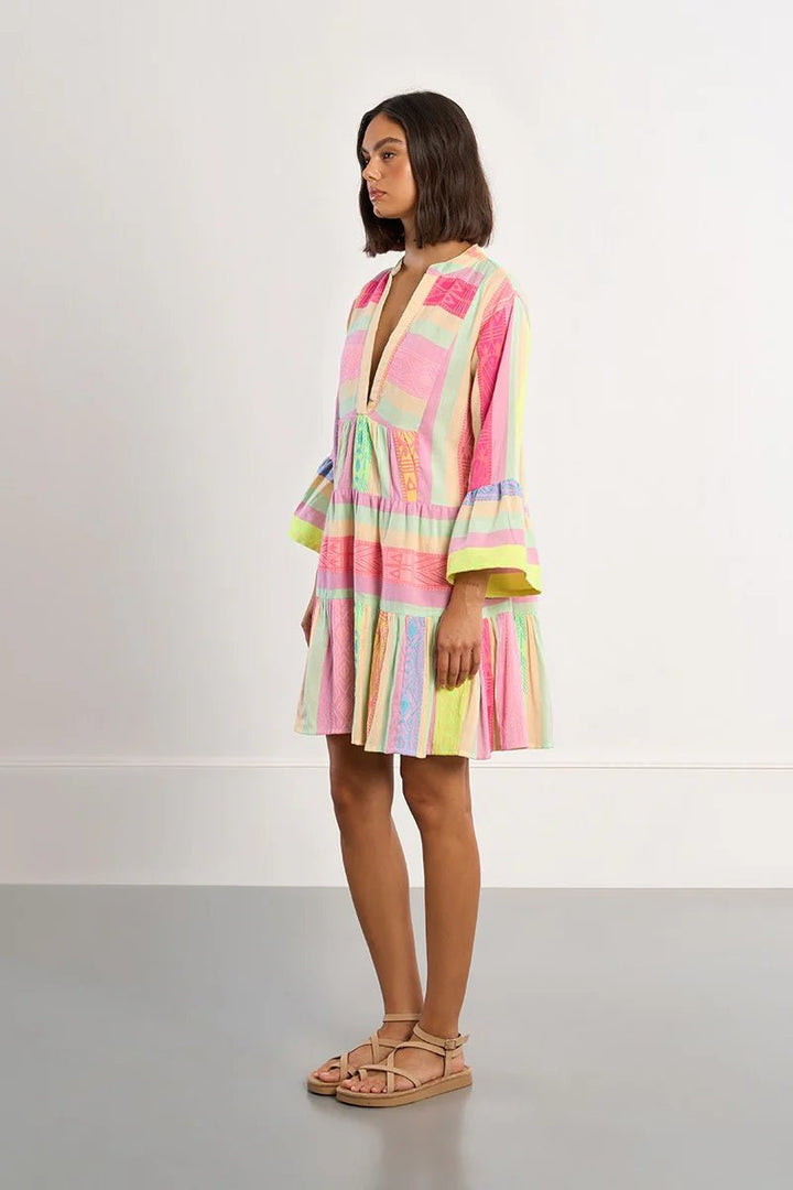 Molly Bracken Multicoloured cotton dress, Ibiza - clever alice