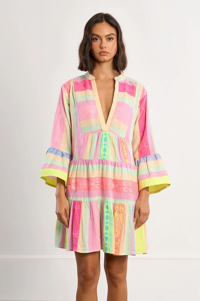 Molly Bracken Multicoloured cotton dress, Ibiza - clever alice
