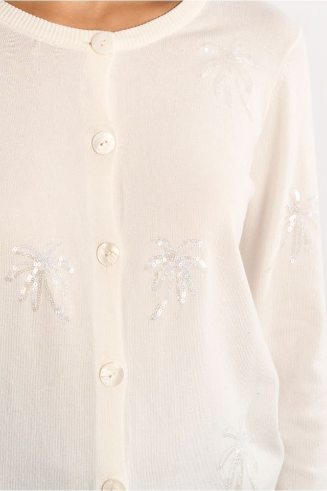 Molly Bracken Palm Tree Motif Cardigan - clever alice