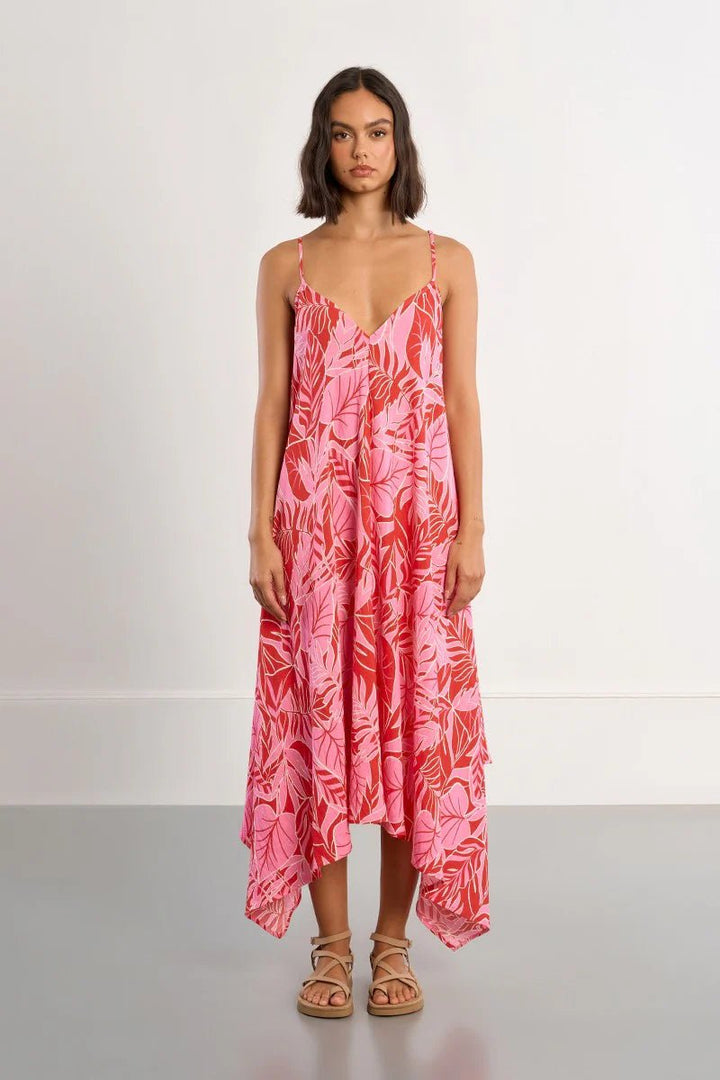 Molly Bracken Playa Asymmetrical Maxi Dress - clever alice