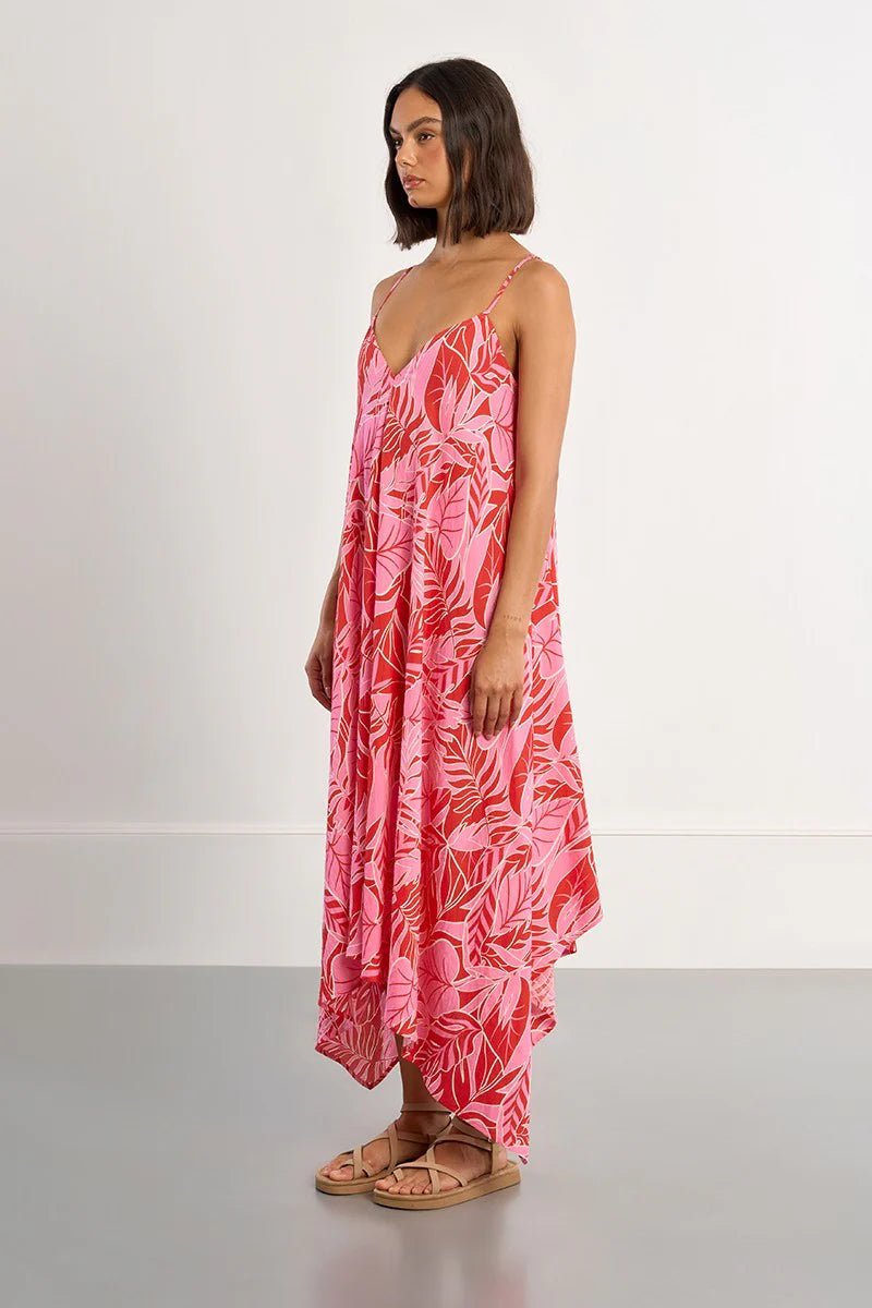 Molly Bracken Playa Asymmetrical Maxi Dress - clever alice