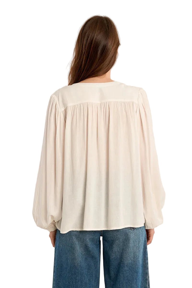 Molly Bracken Pleated Sleeve Blouse - clever alice