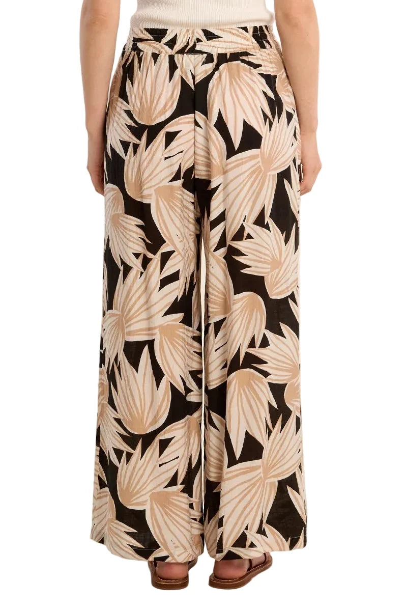 Molly Bracken Printed flowing pants, high waist - clever alice
