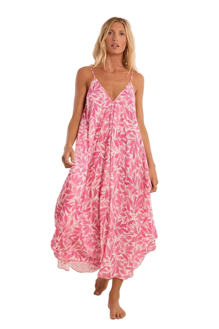 Molly Bracken Printed Flowy Full Length Dress - clever alice