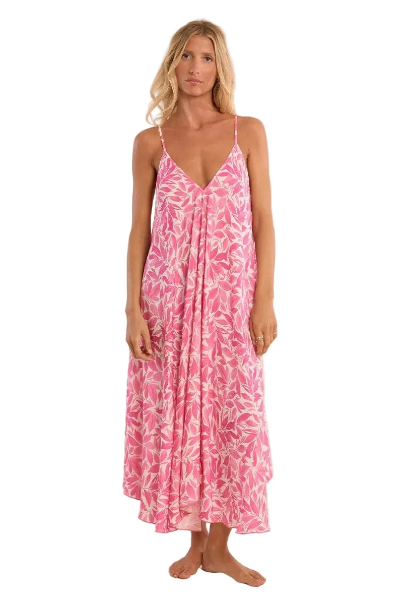 Molly Bracken Printed Flowy Full Length Dress - clever alice