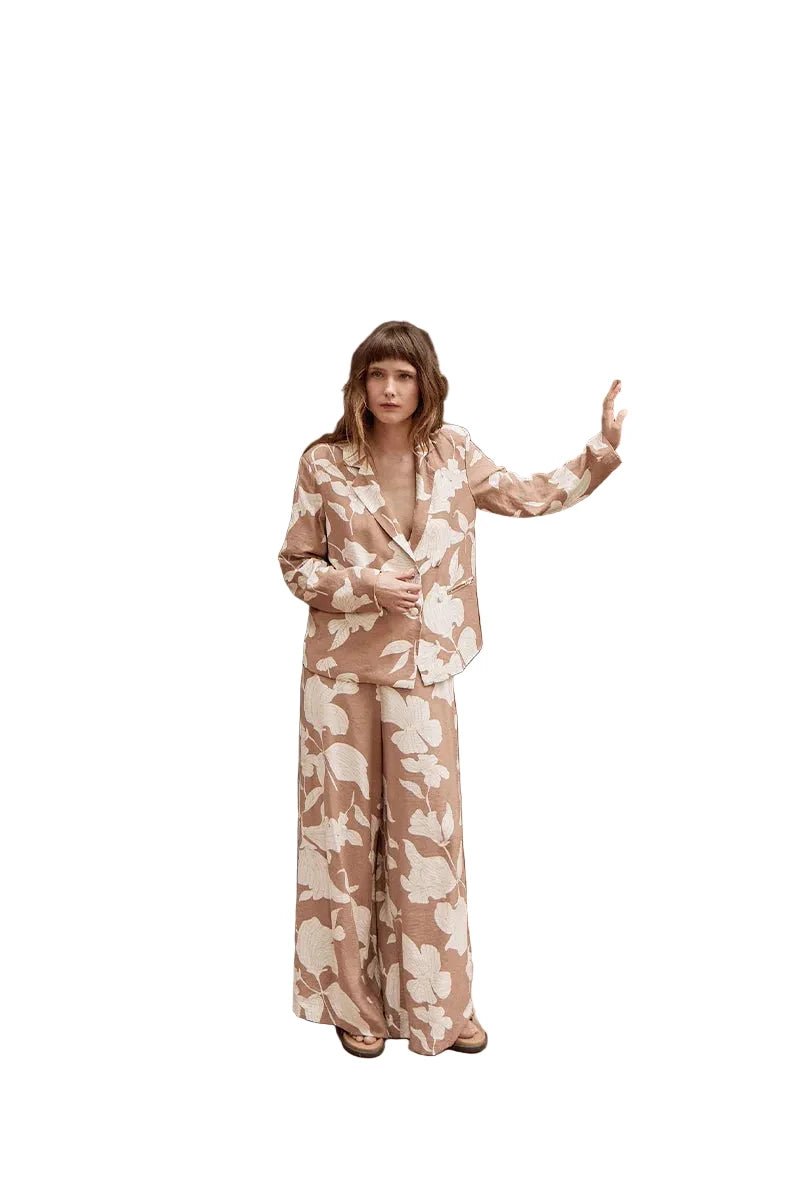 Molly Bracken Printed Wide Leg Pants - clever alice