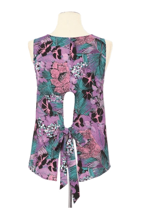 Molly Bracken Purple Iris Sleeveless Blouse - clever alice
