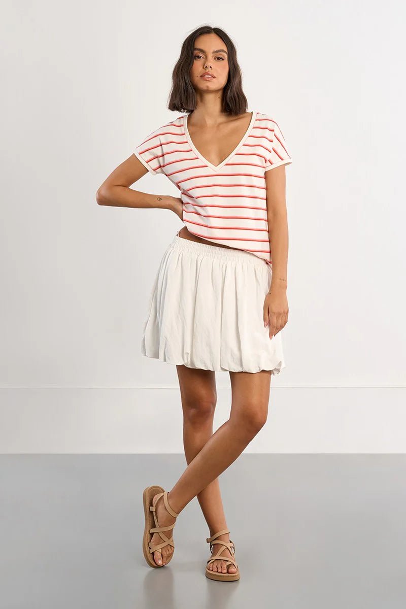 Molly Bracken Red striped T-shirt - clever alice
