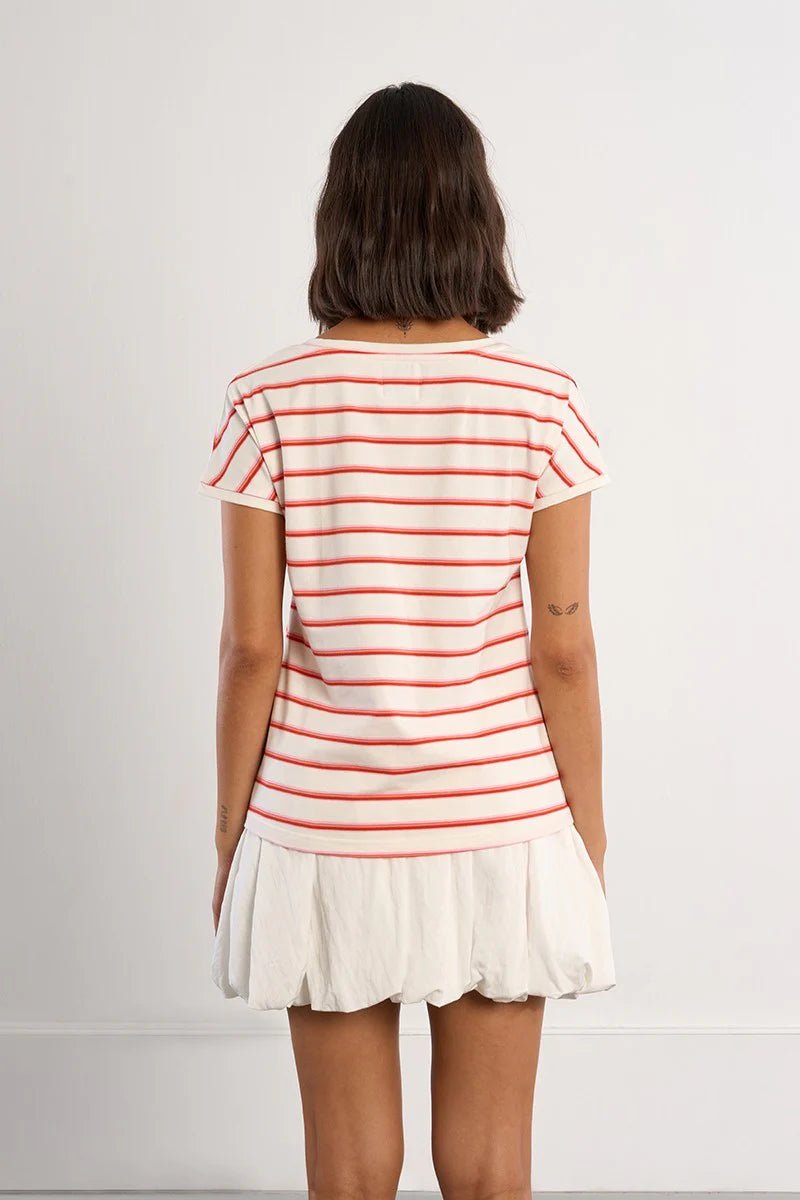Molly Bracken Red striped T-shirt - clever alice