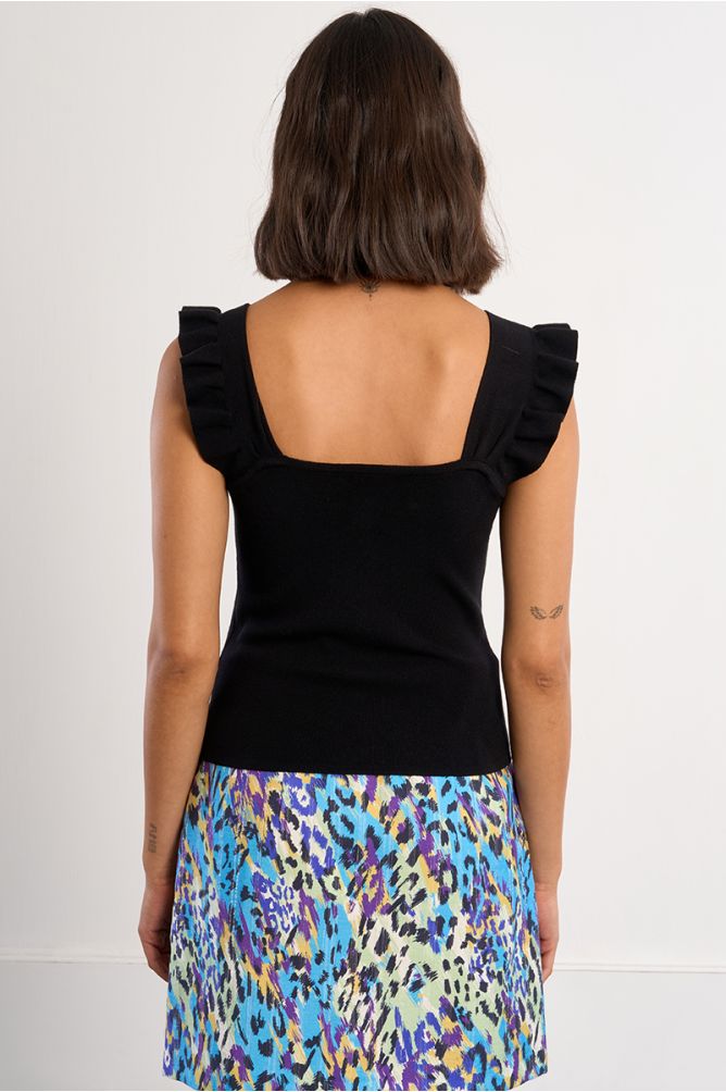 Molly Bracken Ruffle Sleeve Knit Top - clever alice