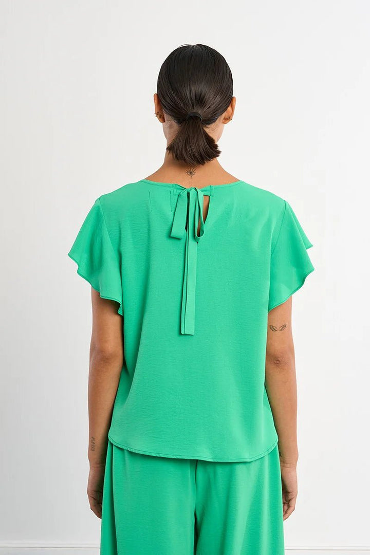 Molly Bracken Ruffle sleeve top - clever alice
