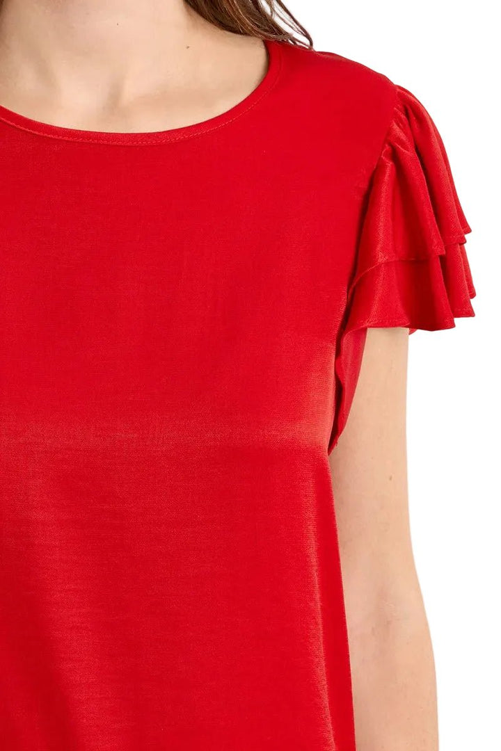 Molly Bracken Ruffle Sleeve Top - clever alice