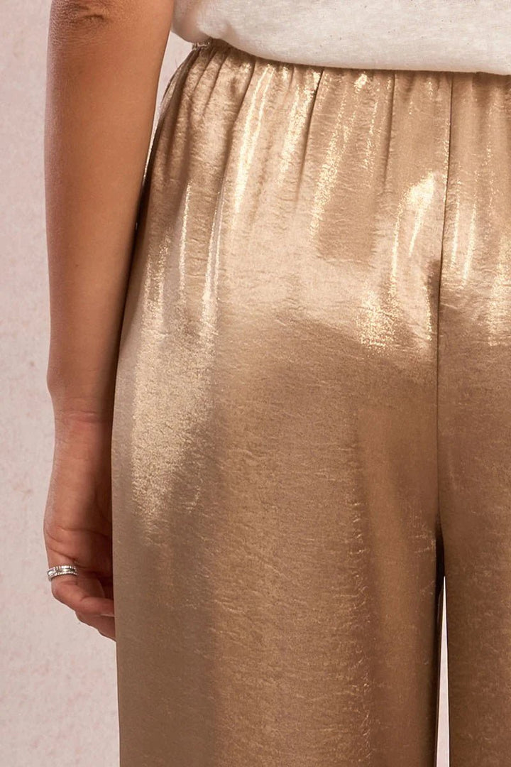 Molly Bracken Satin High Waisted Trousers - clever alice