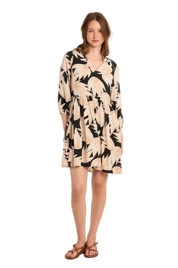 Molly Bracken Short Babydoll Print Dress - clever alice