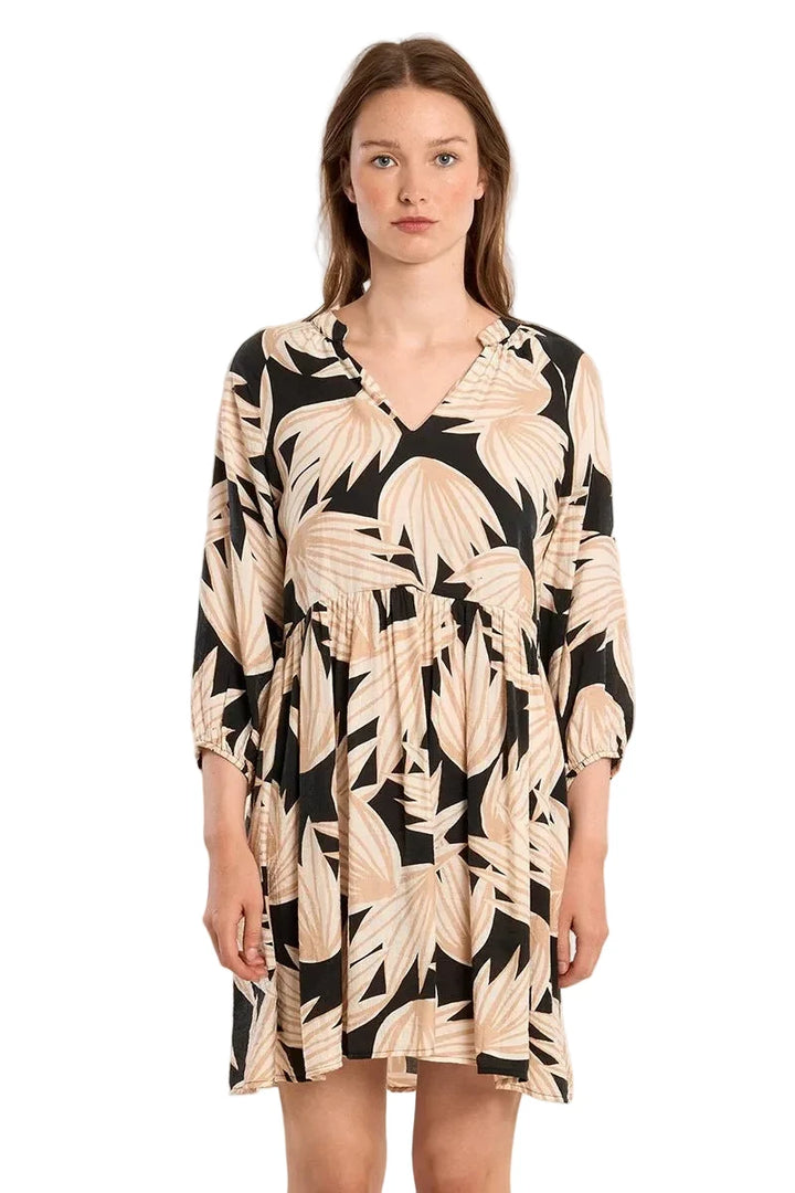 Molly Bracken Short Babydoll Print Dress - clever alice