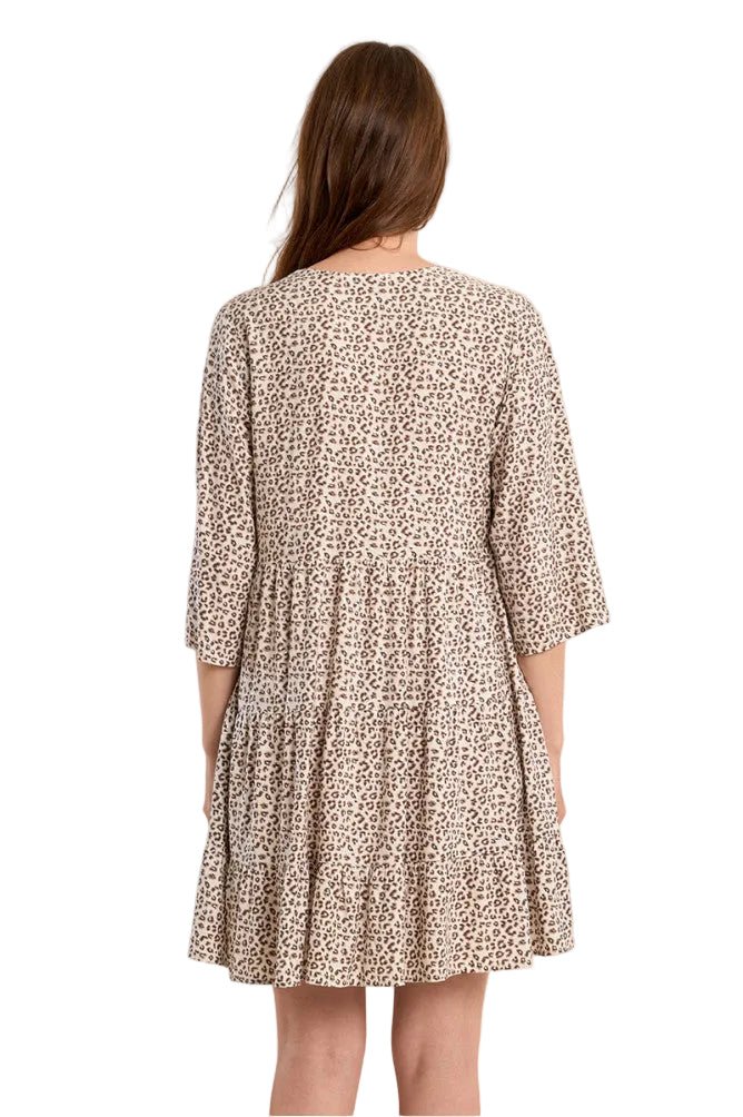 Molly Bracken Short Leopard Print Dress - clever alice
