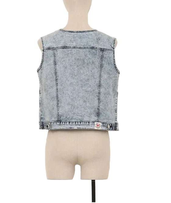 Molly Bracken Sleeveless Denim Jacket - clever alice