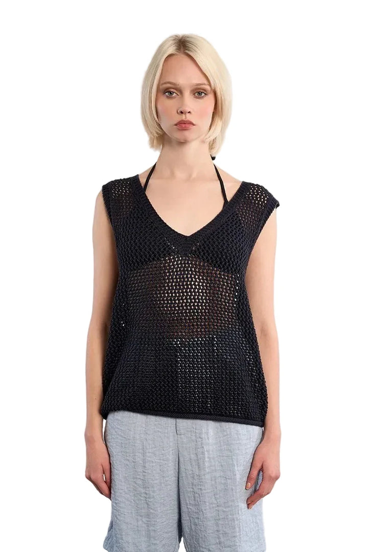 Molly Bracken Sleeveless Knitted Sweater - clever alice