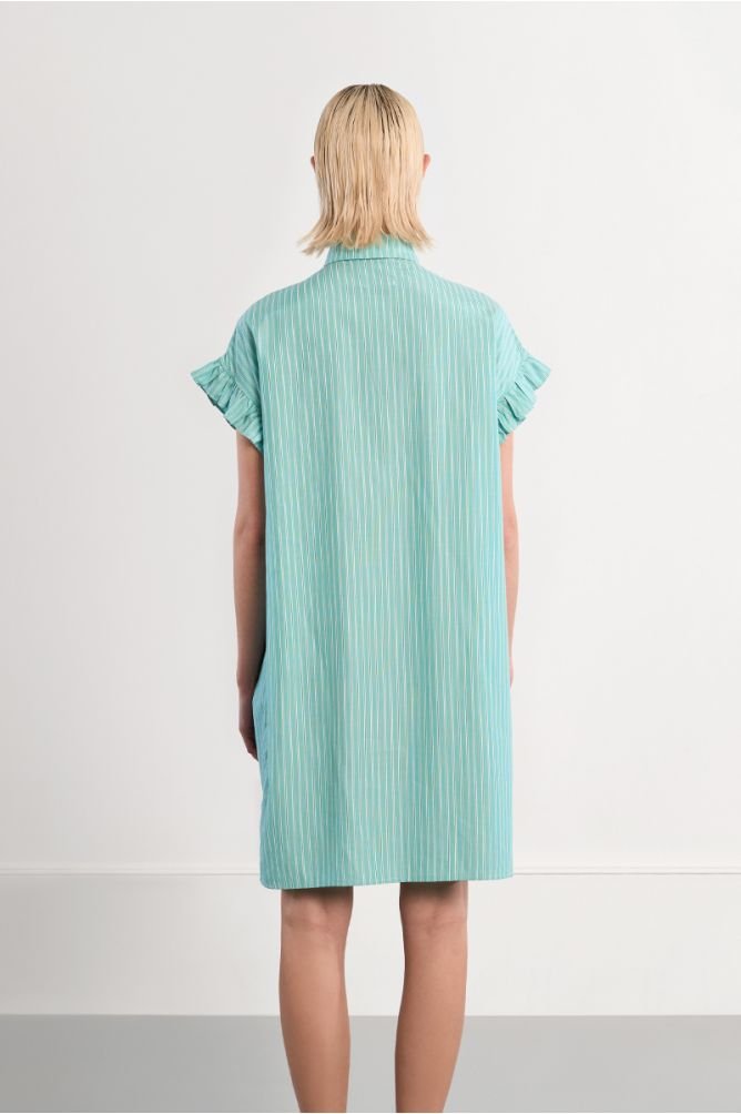 Molly Bracken Smocked Striped Shirt Dress - clever alice