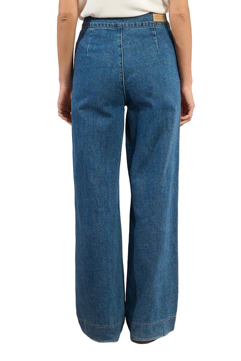 Molly Bracken Straight Leg Blue Jeans - clever alice
