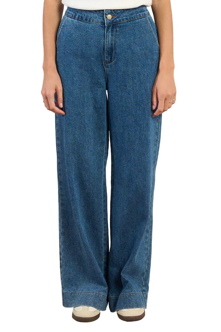 Molly Bracken Straight Leg Blue Jeans - clever alice