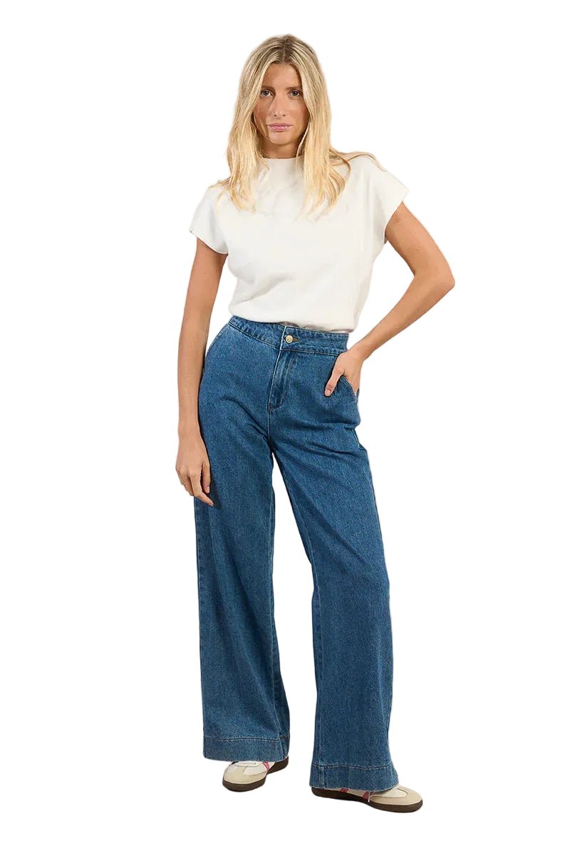 Molly Bracken Straight Leg Blue Jeans - clever alice