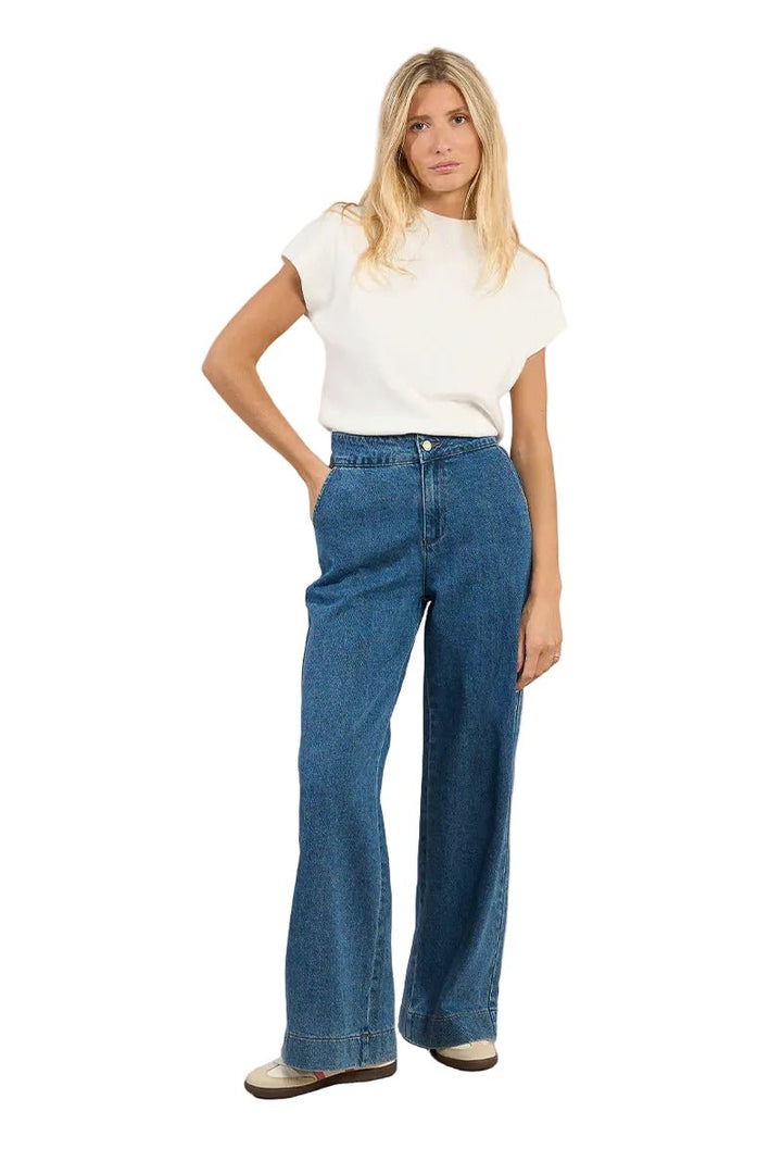 Molly Bracken Straight Leg Blue Jeans - clever alice