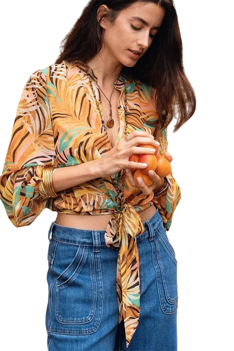 Molly Bracken Tropical Printed Blouse - clever alice