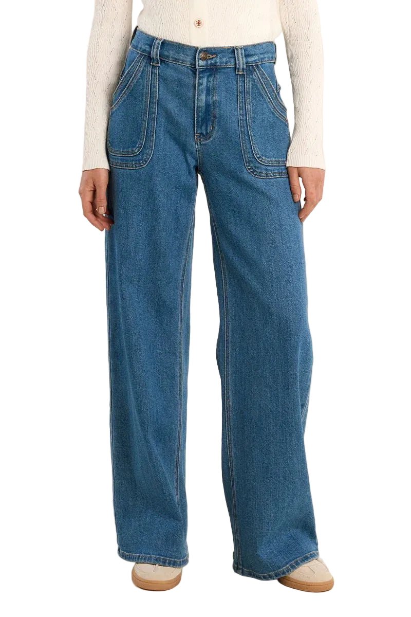 Molly Bracken Wide Leg High - Waisted Jeans - clever alice